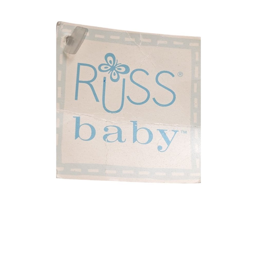 Vintage Russ Berrie Russ Baby Tender Moments Stuffed Bear Toy w Rattle Handmade - Picture 6 of 11